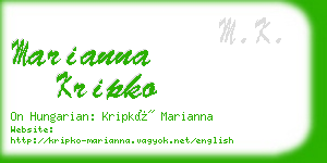 marianna kripko business card